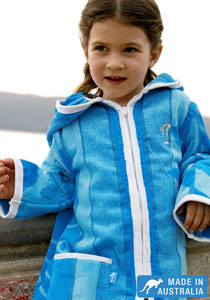 Kids Beach Cover Up Blue